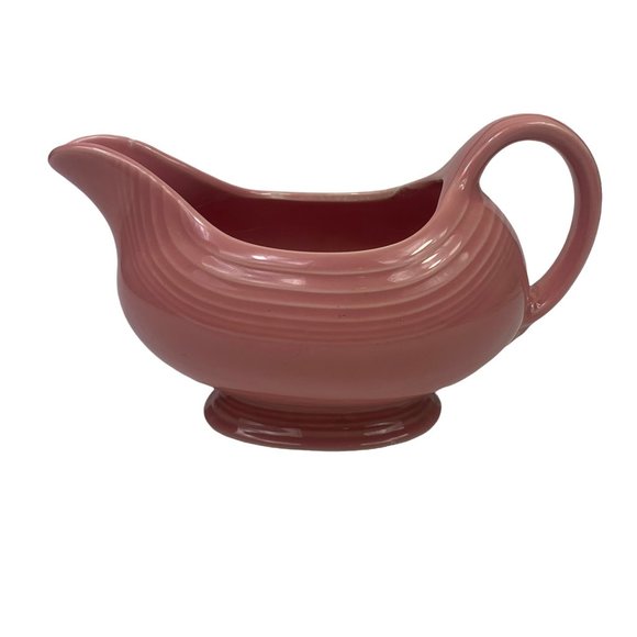 Fiestaware Rose Pink Gravy Boat Homer Laughlin USA - Picture 1 of 8